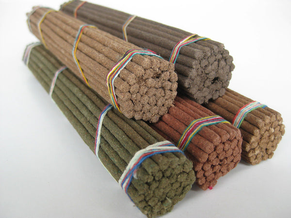 Set of five Hindu tradition incense blends