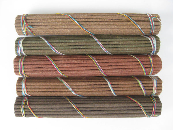 Set of five Hindu tradition incense blends