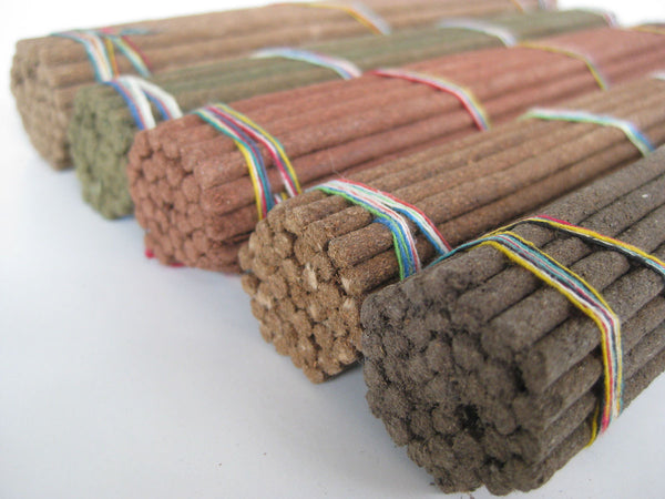 Set of five Hindu tradition incense blends