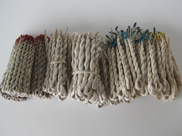 Set of nine Himalayan rope incense