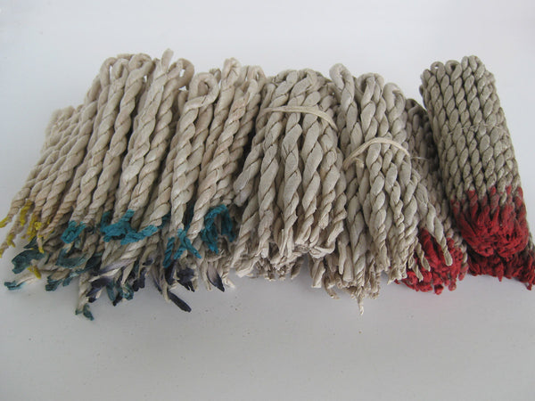 Set of nine Himalayan rope incense