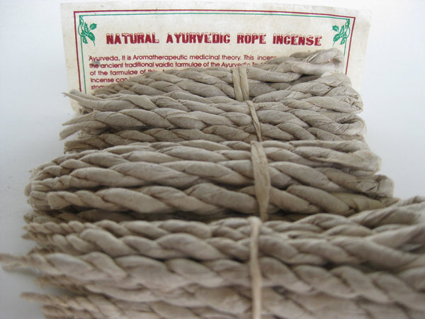Set of nine Himalayan rope incense