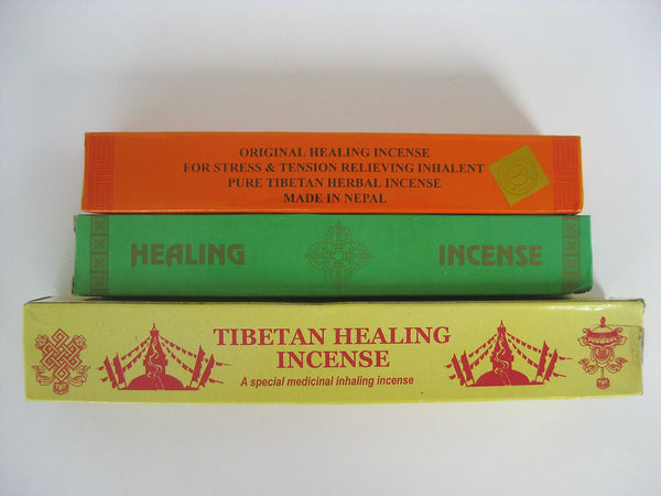 Set of three Tibetan healing incense