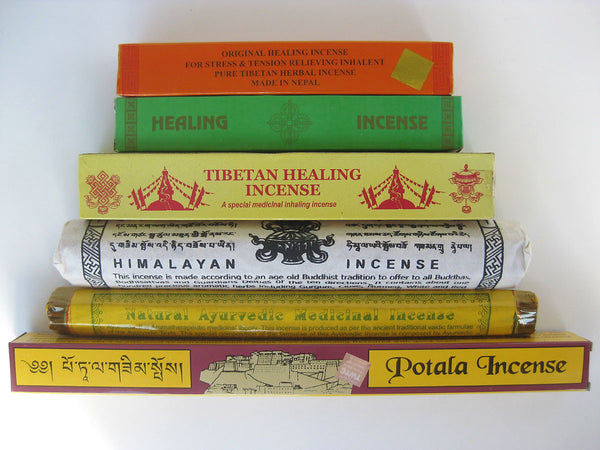 Set of six healing ayurvedic Tibetan incense