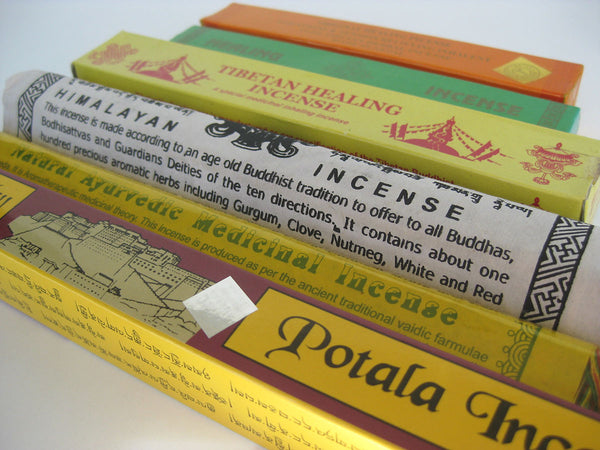 Set of six healing ayurvedic Tibetan incense
