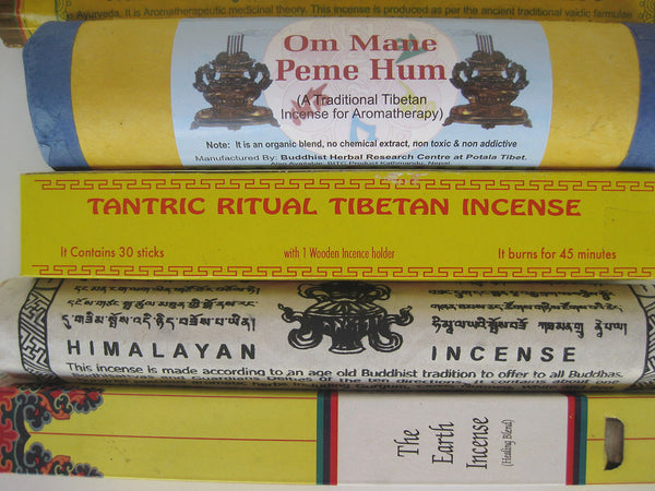 Set of ten Tibetan incense