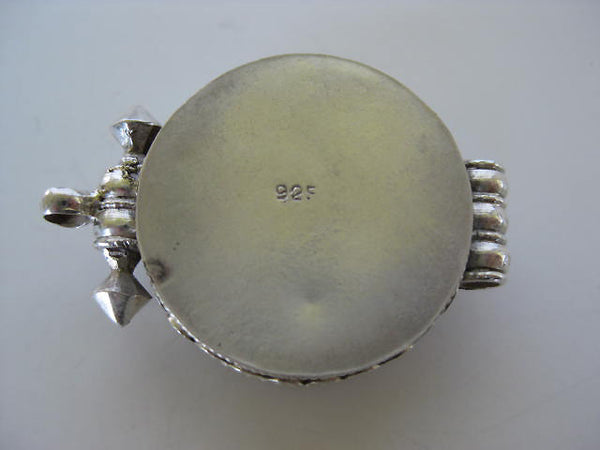 Lapis Silver Om Gau Locket