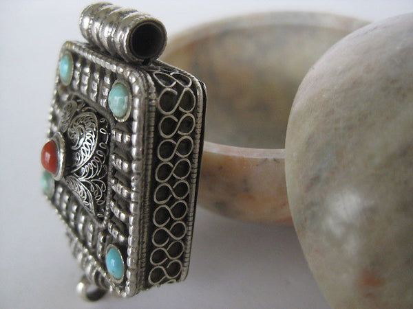 Sterling Silver Gau Locket ~ Fantastic intricate design