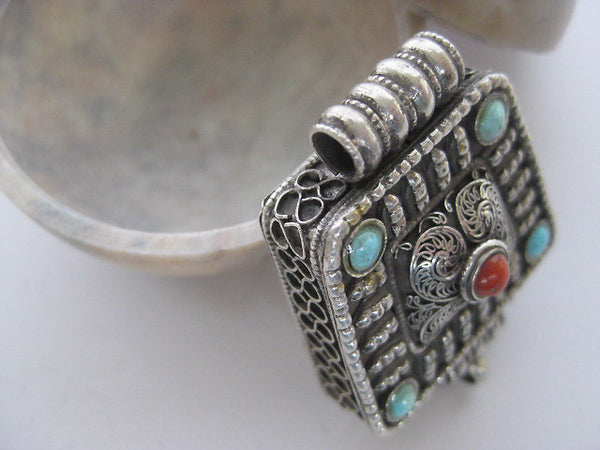 Sterling Silver Gau Locket ~ Fantastic intricate design