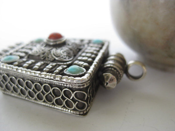 Sterling Silver Gau Locket ~ Fantastic intricate design