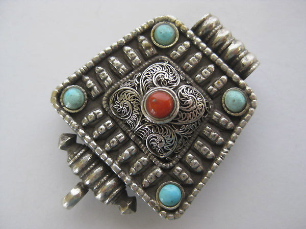 Sterling Silver Gau Locket ~ Fantastic intricate design