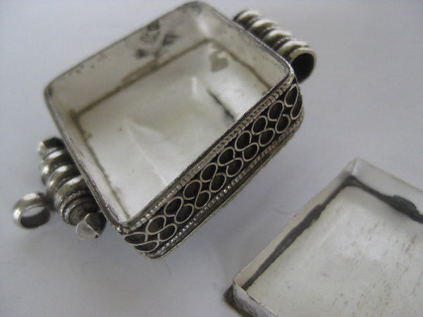Sterling Silver Gau Locket ~ Fantastic intricate design