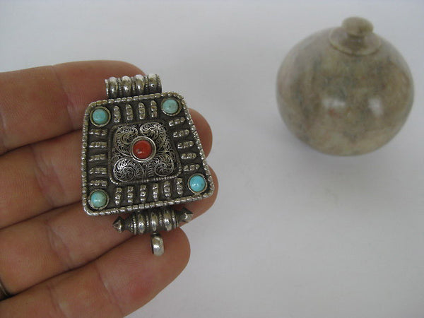 Sterling Silver Gau Locket ~ Fantastic intricate design