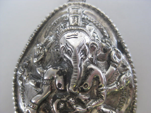 Sterling Silver Ganesha Elephant Gau Locket