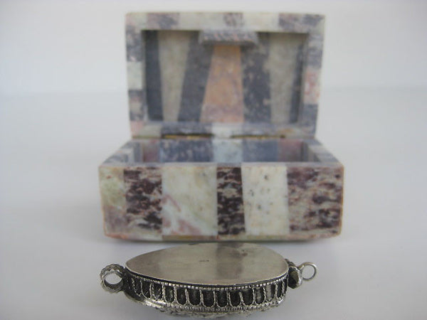 Sterling Silver Ganesha Elephant Gau Locket