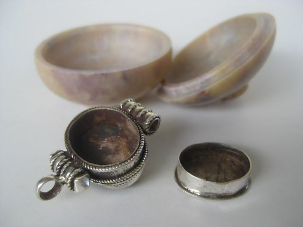 Tigers Eye Silver Gau Locket