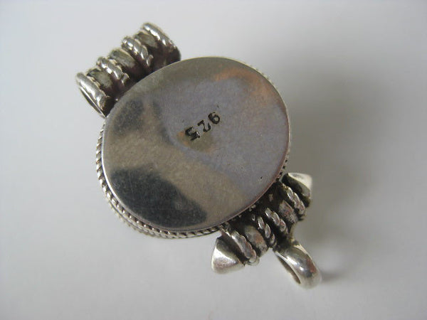 Tigers Eye Silver Gau Locket